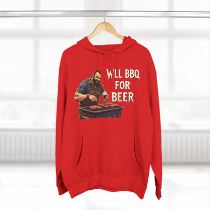 Three-Panel Fleece Hoodie