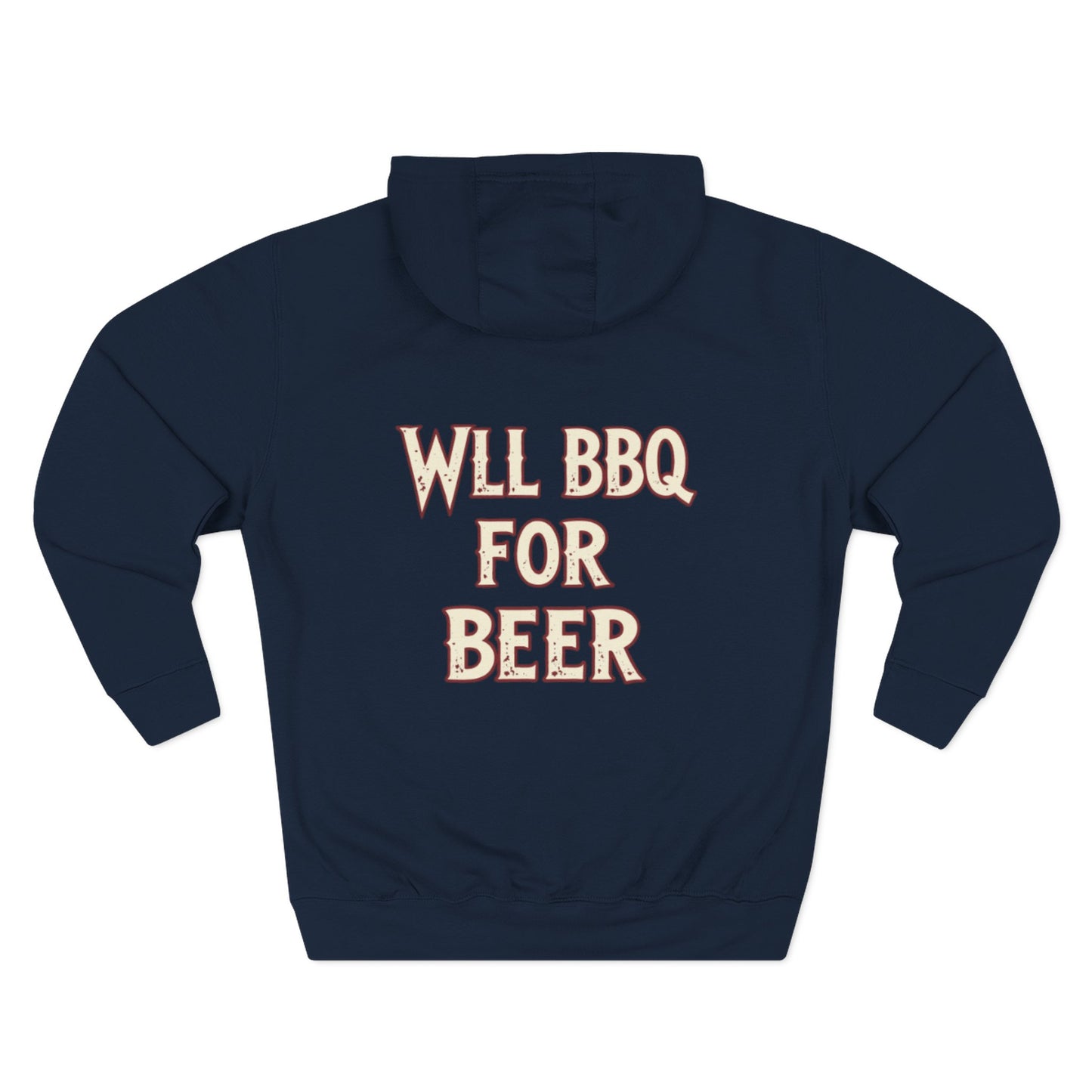 Three-Panel Fleece Hoodie