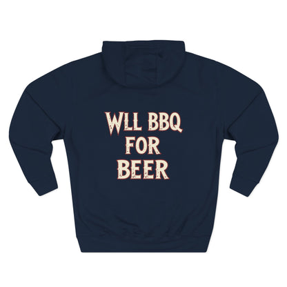 Three-Panel Fleece Hoodie