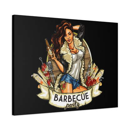 Barbecue Party Canvas Art, Indoor Decor, Perfect for Summer Celebrations, BBQ Lovers, Gift for Friends, Home Wall Decor