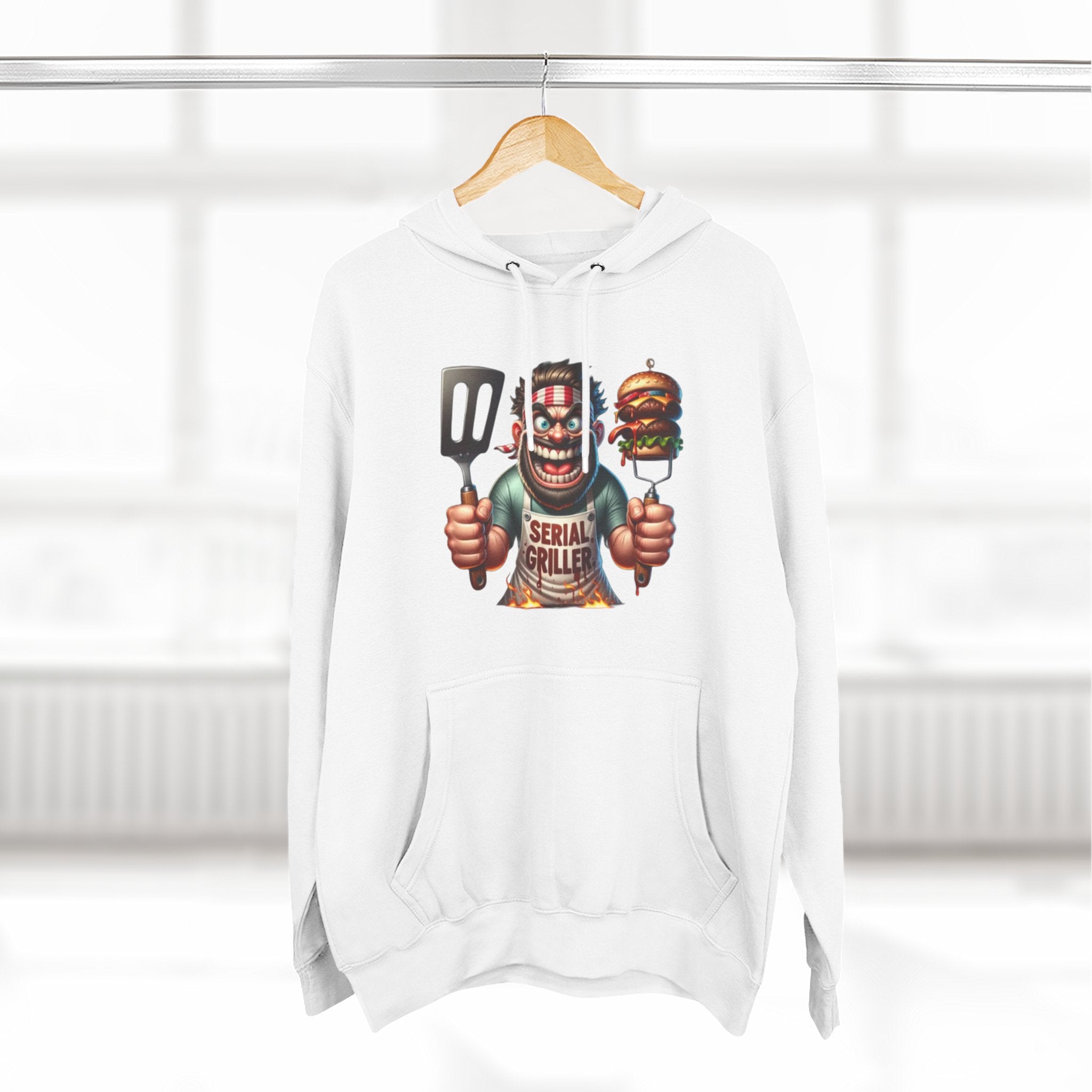 Three-Panel Fleece Hoodie