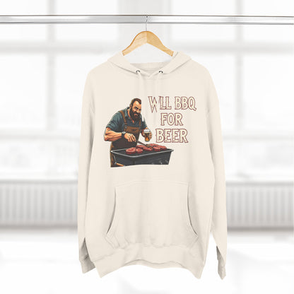 Three-Panel Fleece Hoodie