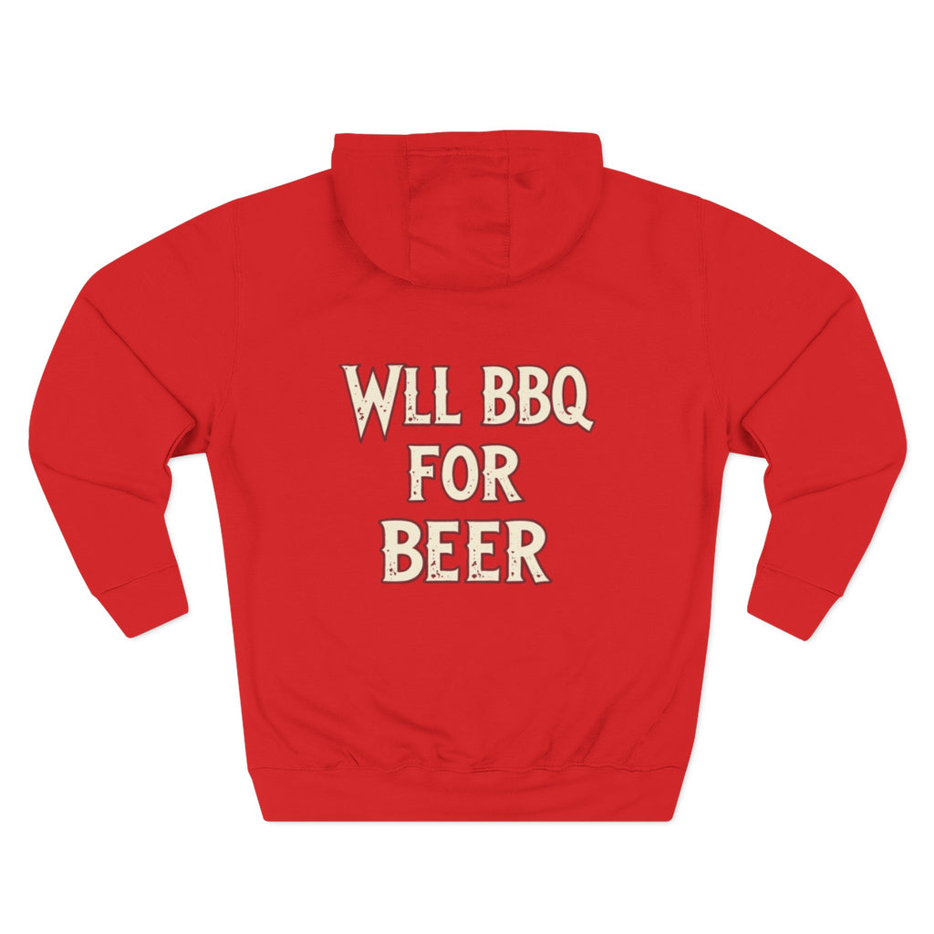 Three-Panel Fleece Hoodie