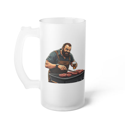 Frosted Glass Beer Mug