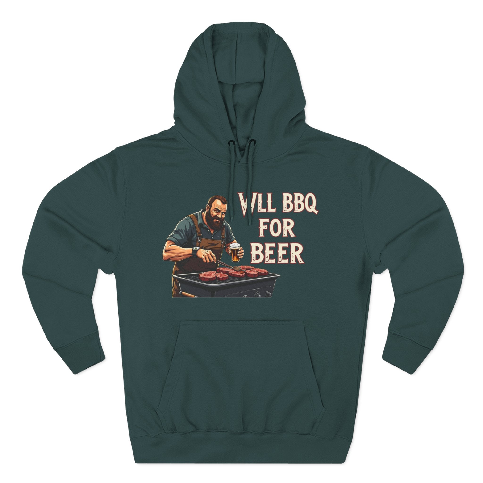 Three-Panel Fleece Hoodie