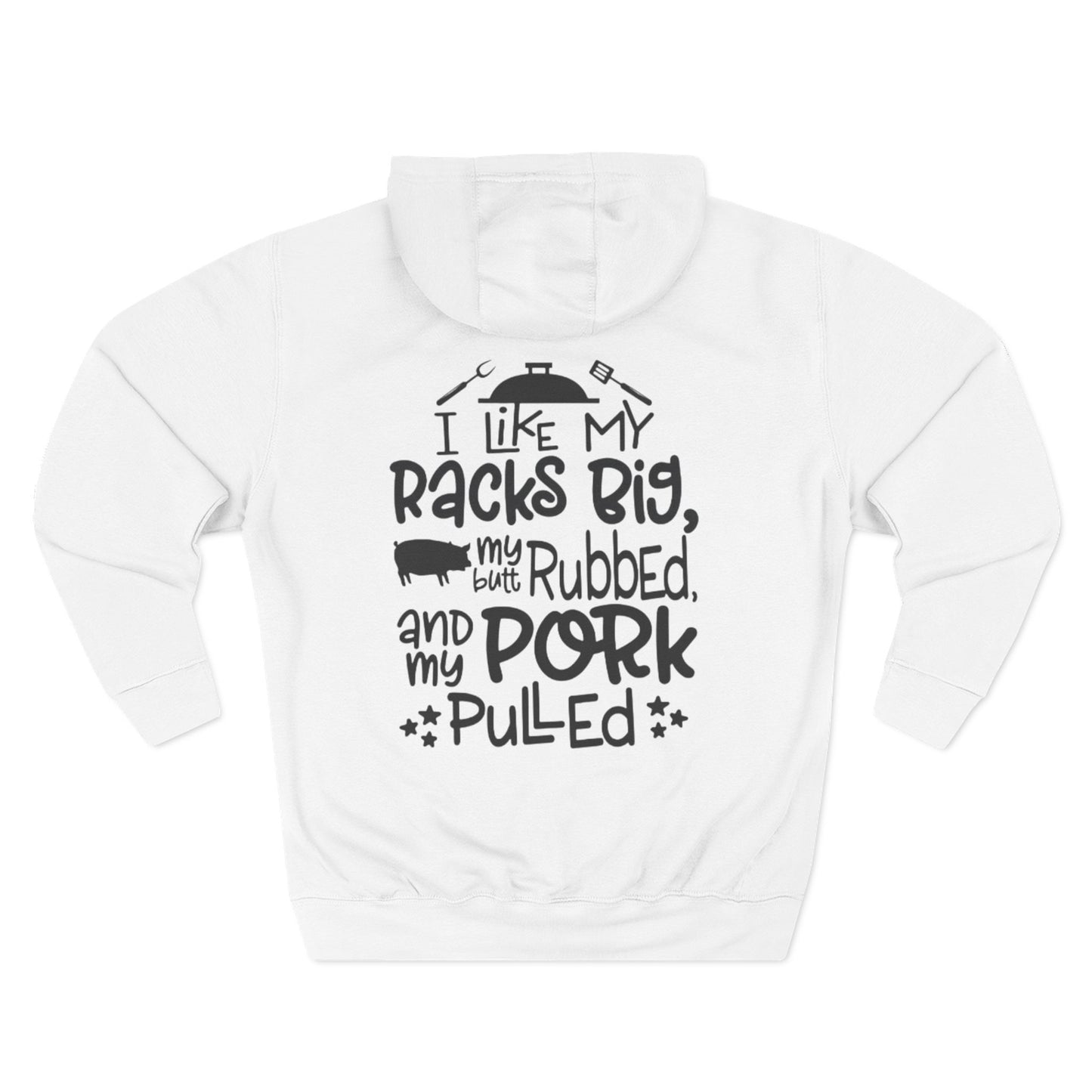 Three-Panel Fleece Hoodie