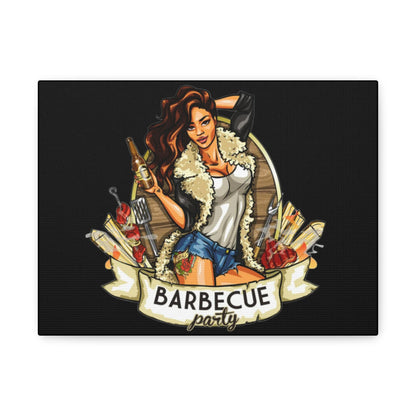 Barbecue Party Canvas Art, Indoor Decor, Perfect for Summer Celebrations, BBQ Lovers, Gift for Friends, Home Wall Decor