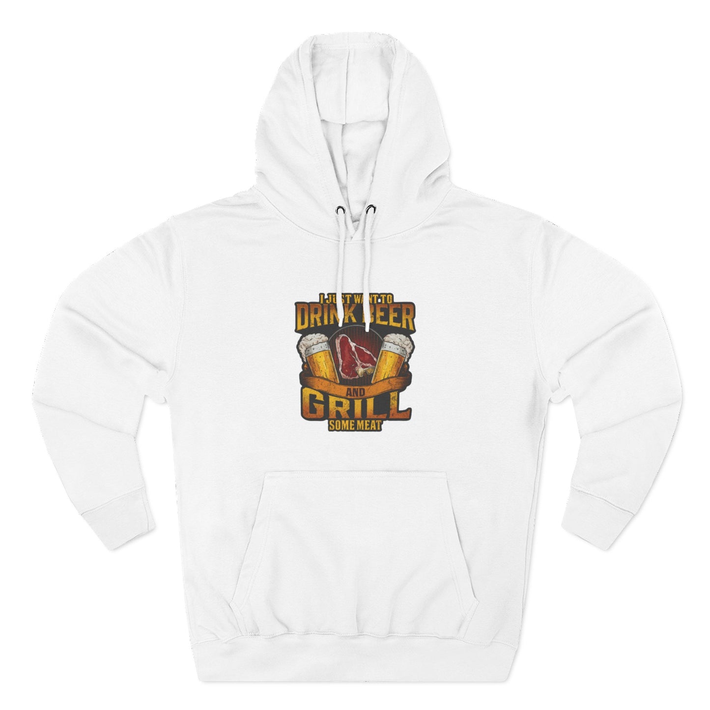Three-Panel Fleece Hoodie