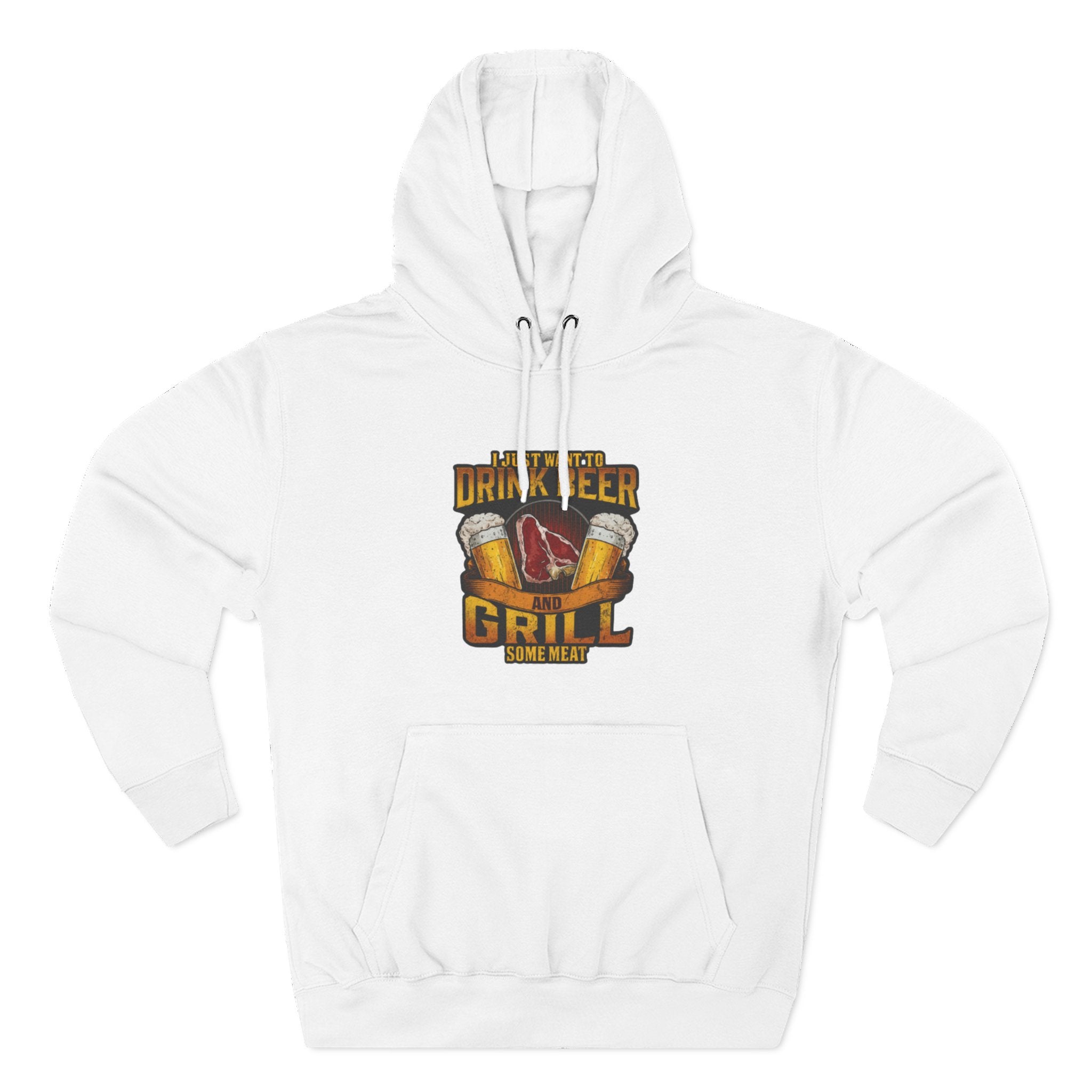 Three-Panel Fleece Hoodie