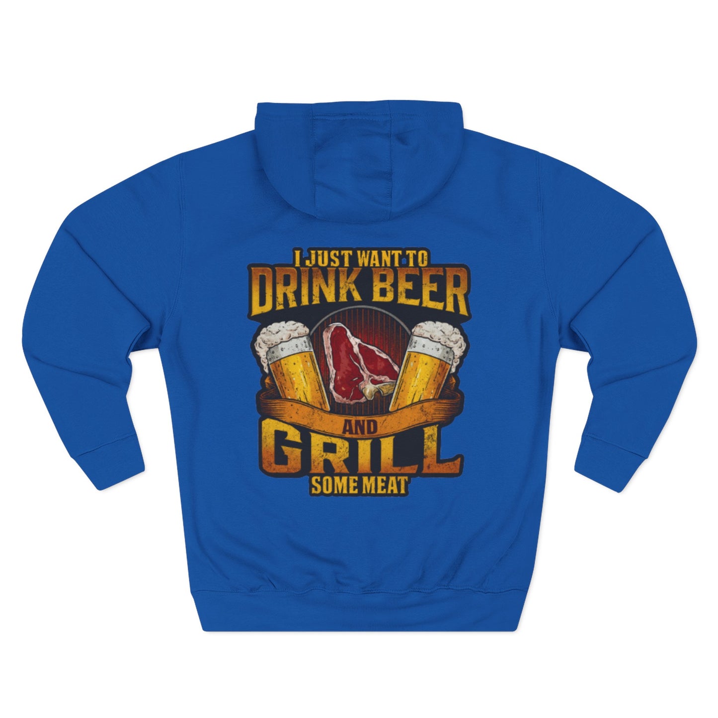 Three-Panel Fleece Hoodie