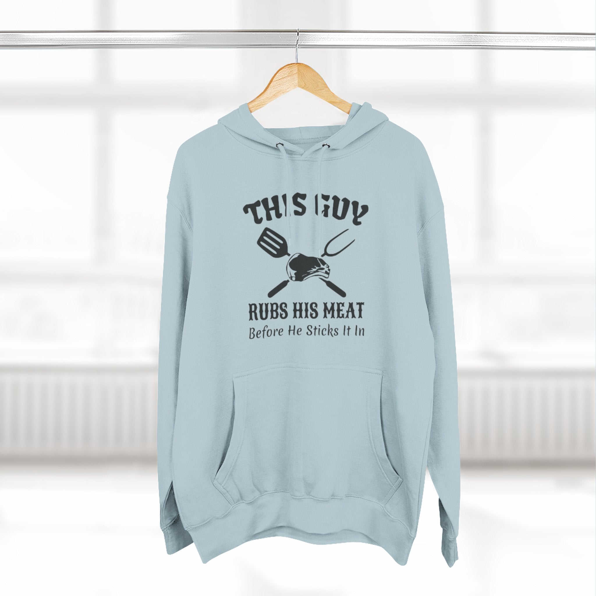 Three-Panel Fleece Hoodie