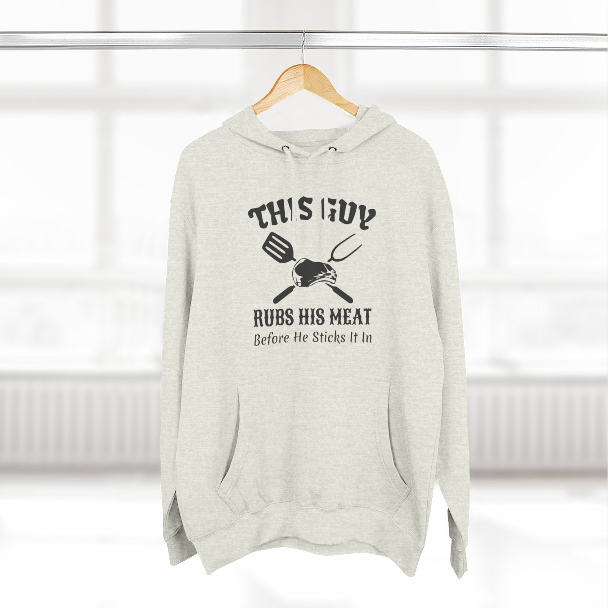 Three-Panel Fleece Hoodie