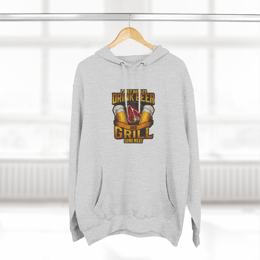 Three-Panel Fleece Hoodie