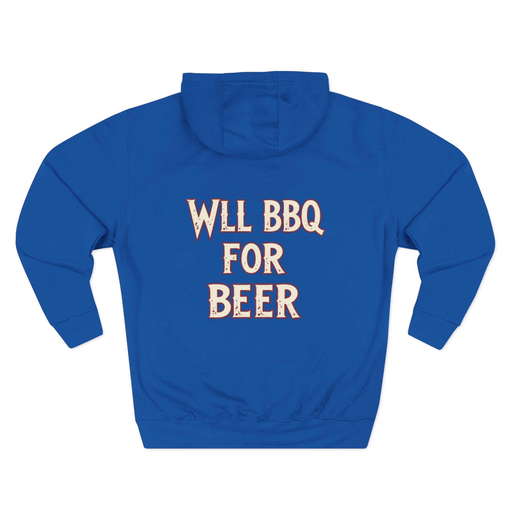 Three-Panel Fleece Hoodie