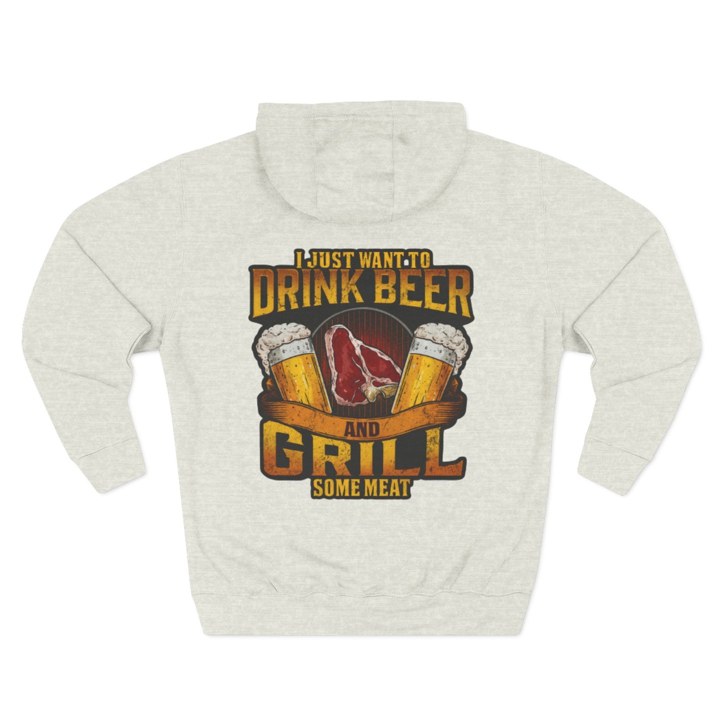 Three-Panel Fleece Hoodie