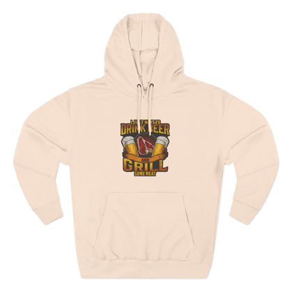 Three-Panel Fleece Hoodie