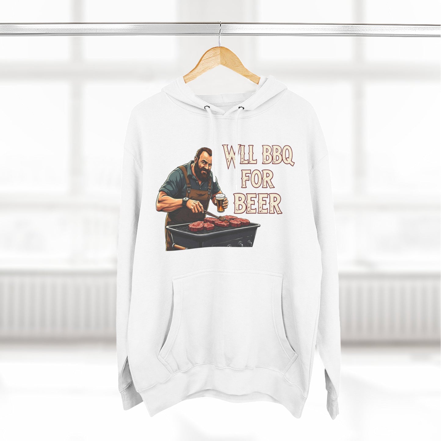 Three-Panel Fleece Hoodie