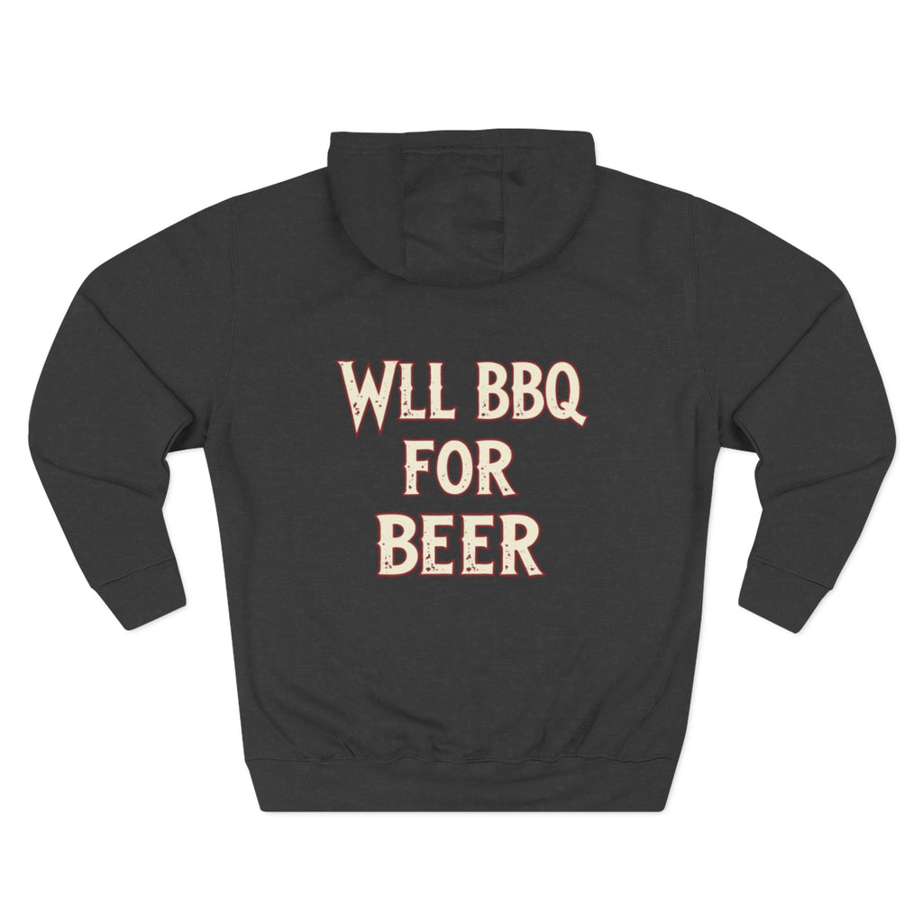 Three-Panel Fleece Hoodie