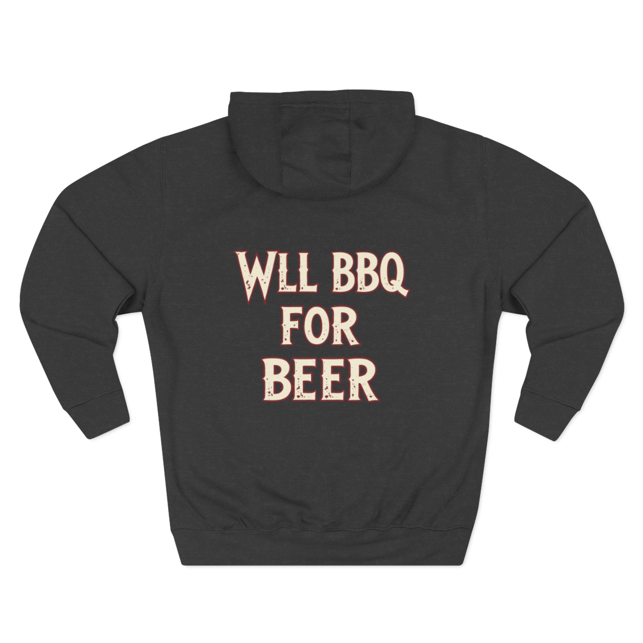 Three-Panel Fleece Hoodie