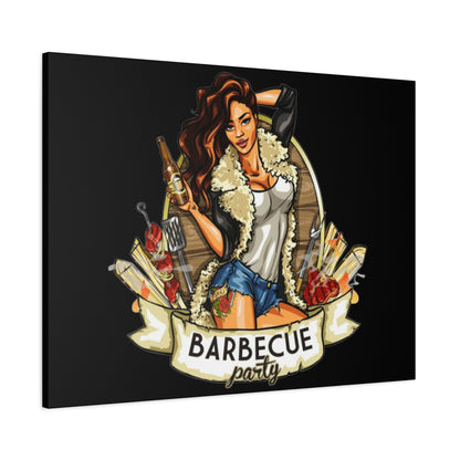 Barbecue Party Canvas Art, Indoor Decor, Perfect for Summer Celebrations, BBQ Lovers, Gift for Friends, Home Wall Decor