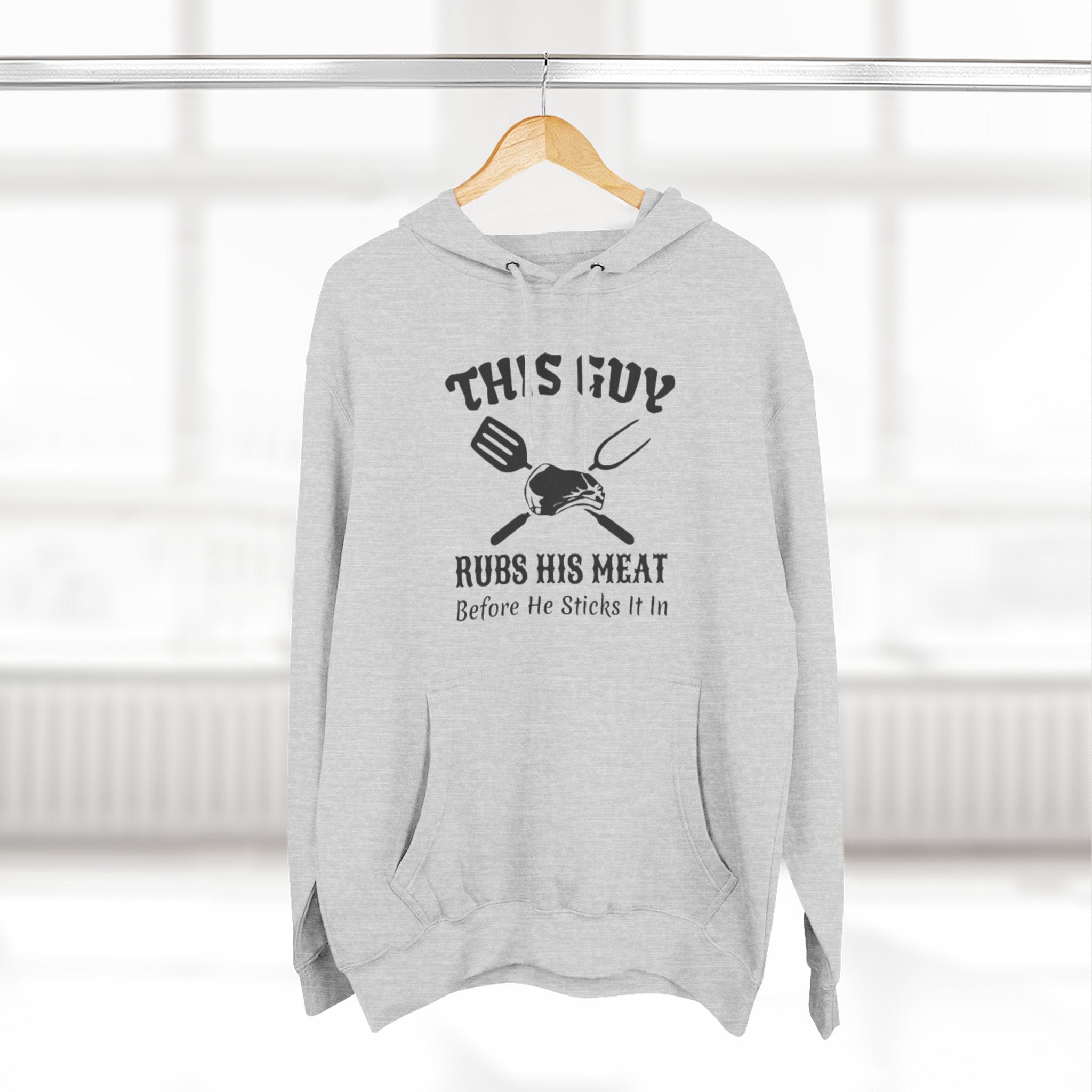 Three-Panel Fleece Hoodie