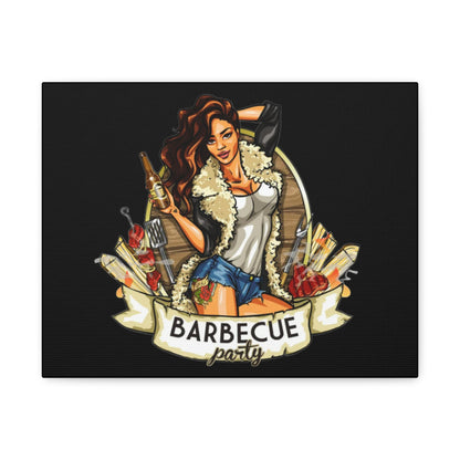 Barbecue Party Canvas Art, Indoor Decor, Perfect for Summer Celebrations, BBQ Lovers, Gift for Friends, Home Wall Decor