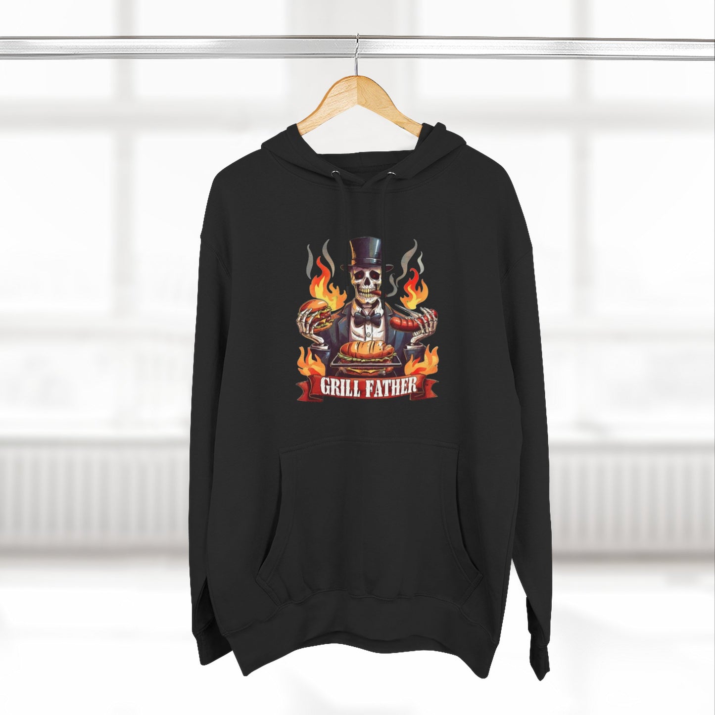 Three-Panel Fleece Hoodie