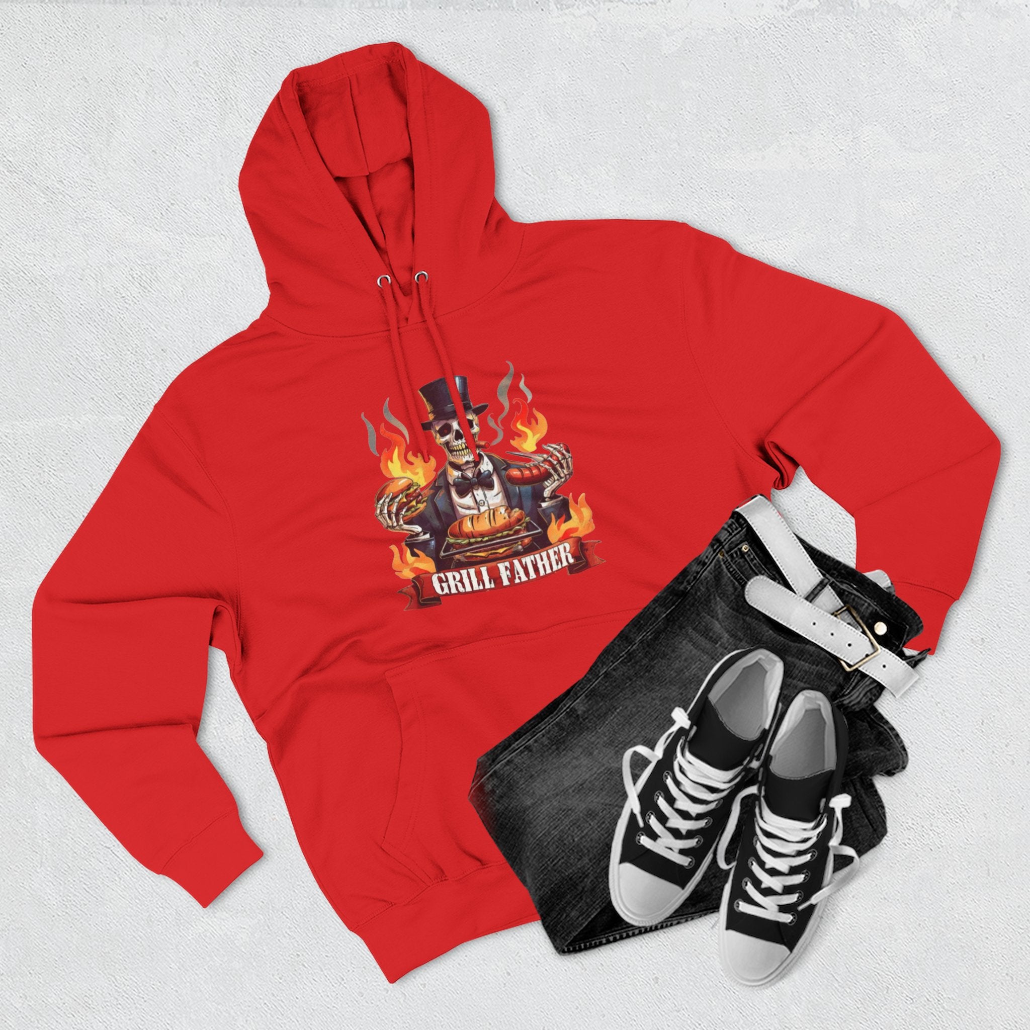 Three-Panel Fleece Hoodie