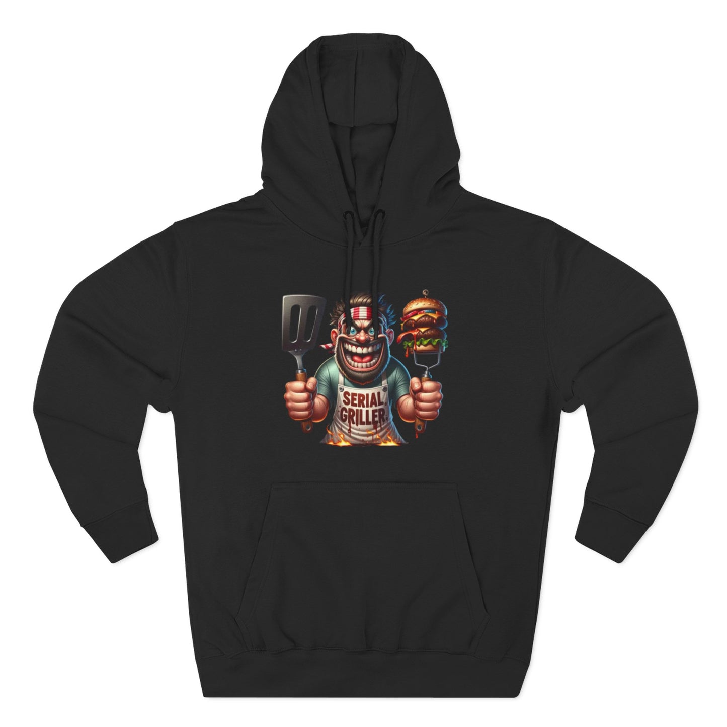 Three-Panel Fleece Hoodie