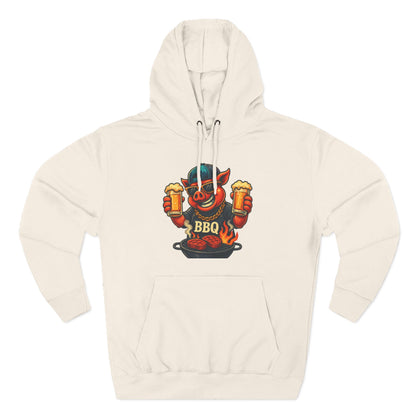 Three-Panel Fleece Hoodie