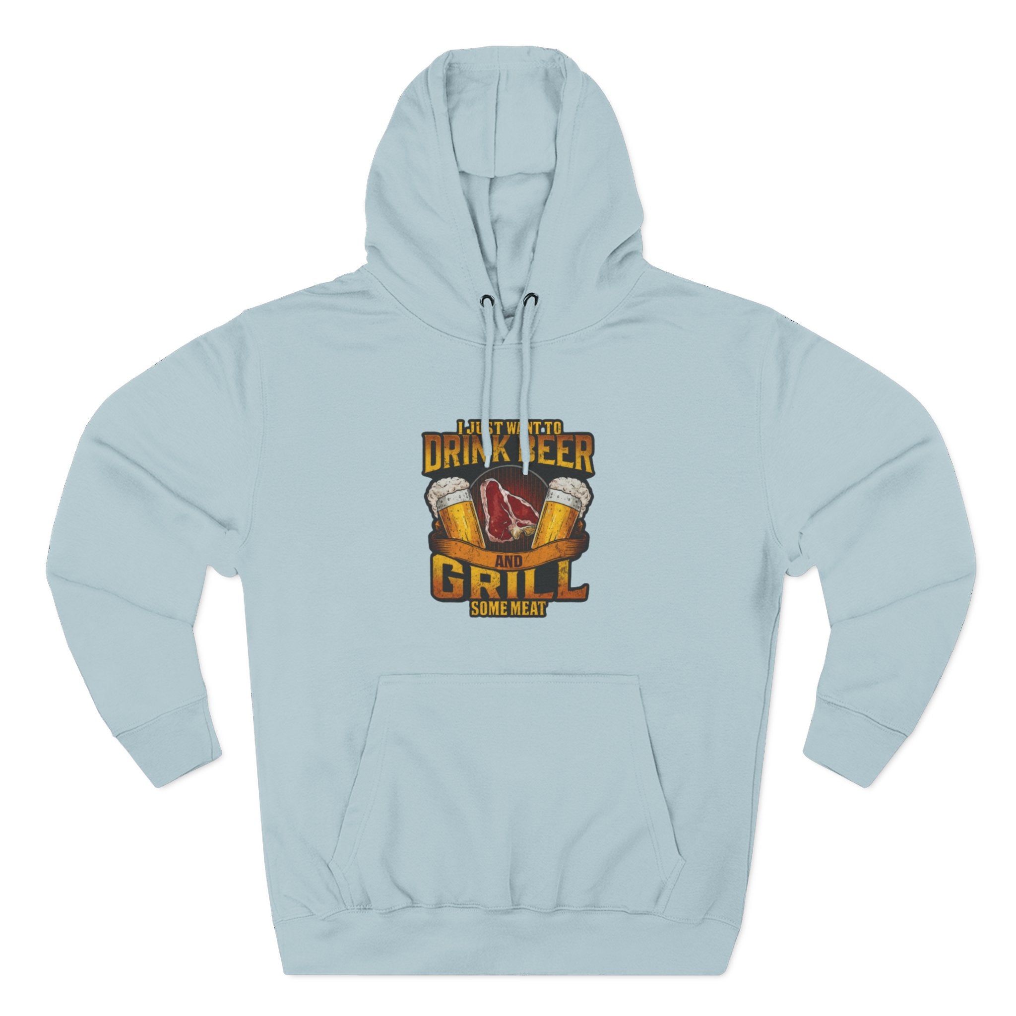 Three-Panel Fleece Hoodie