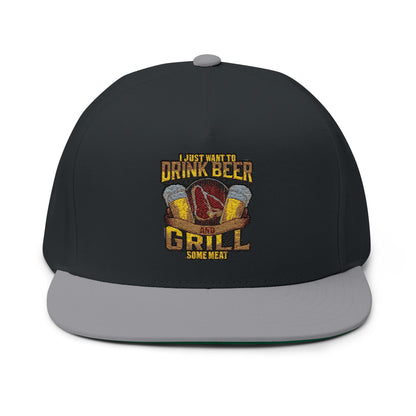 Flat Bill Cap (Embroidery)