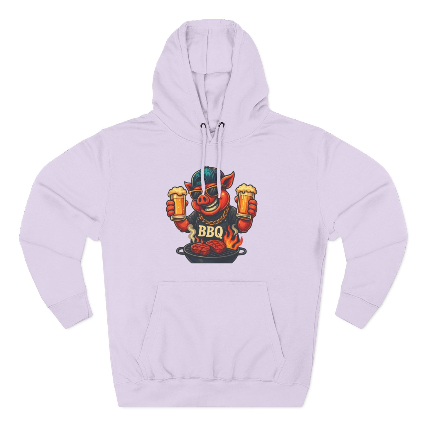 Three-Panel Fleece Hoodie