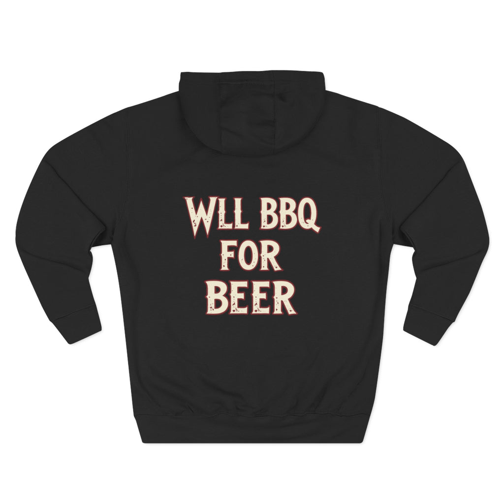 Three-Panel Fleece Hoodie