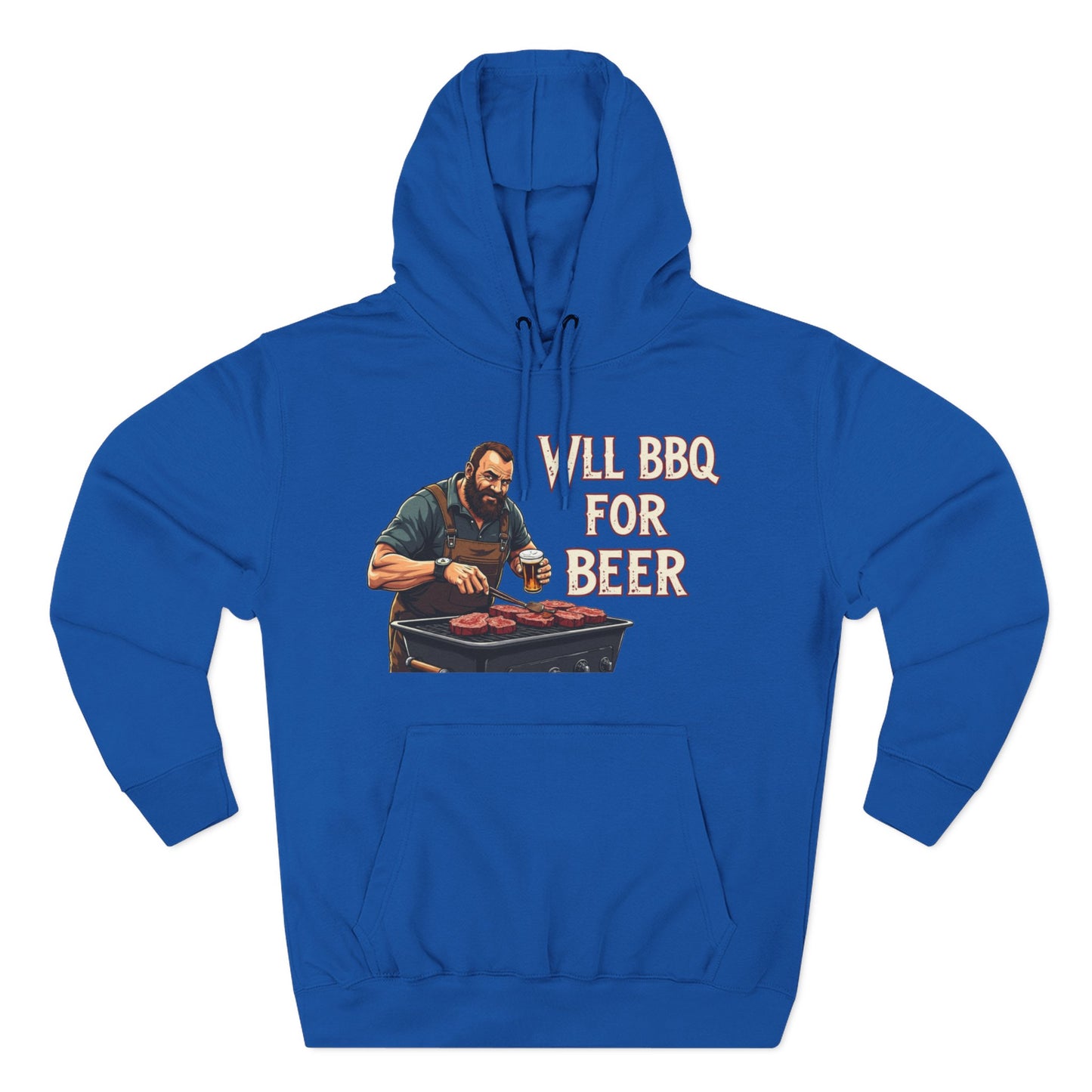 Three-Panel Fleece Hoodie