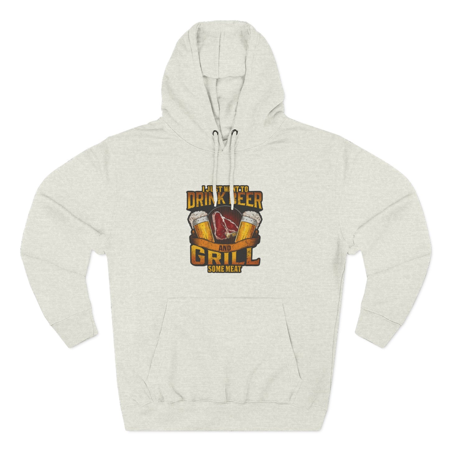 Three-Panel Fleece Hoodie