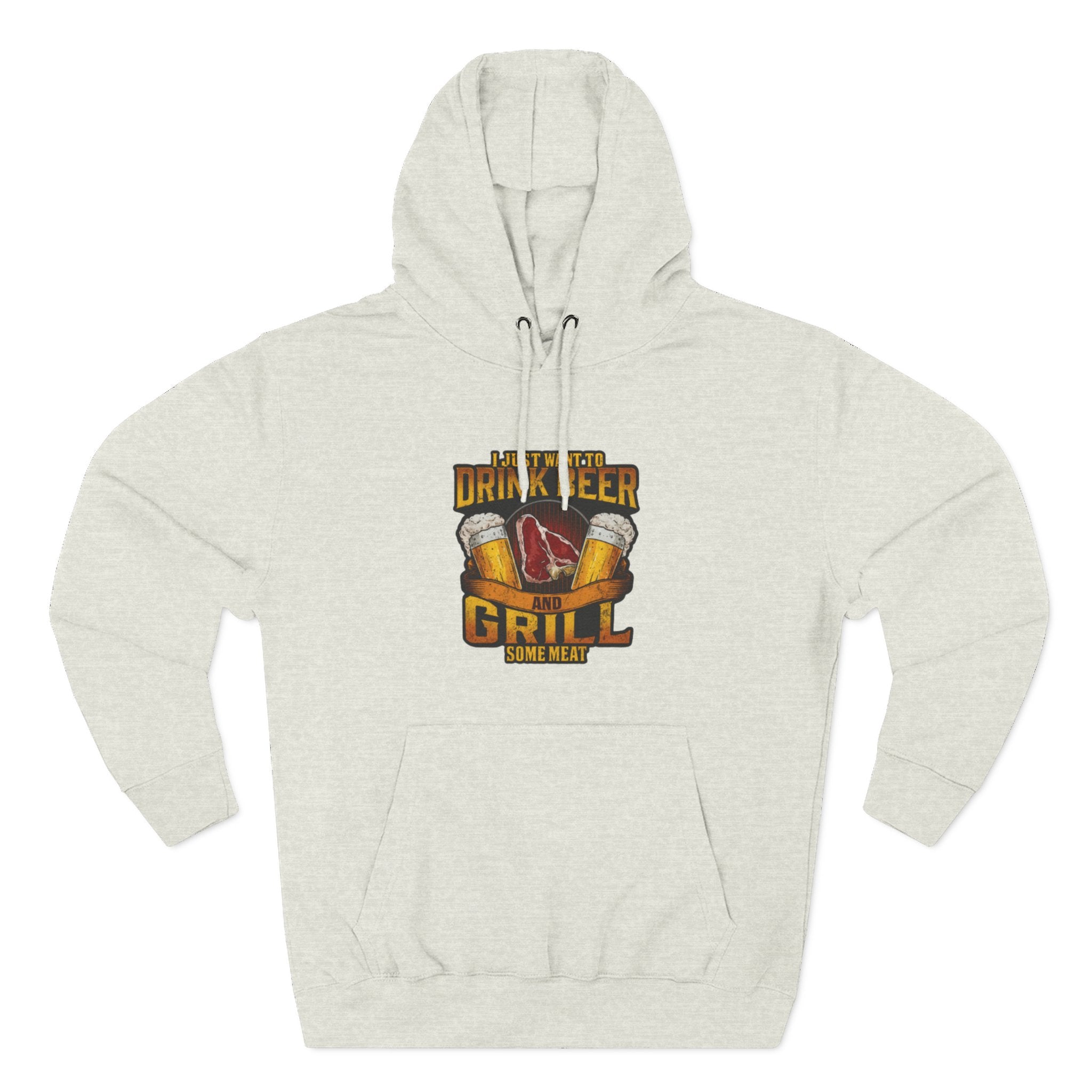 Three-Panel Fleece Hoodie