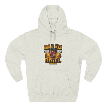 Three-Panel Fleece Hoodie