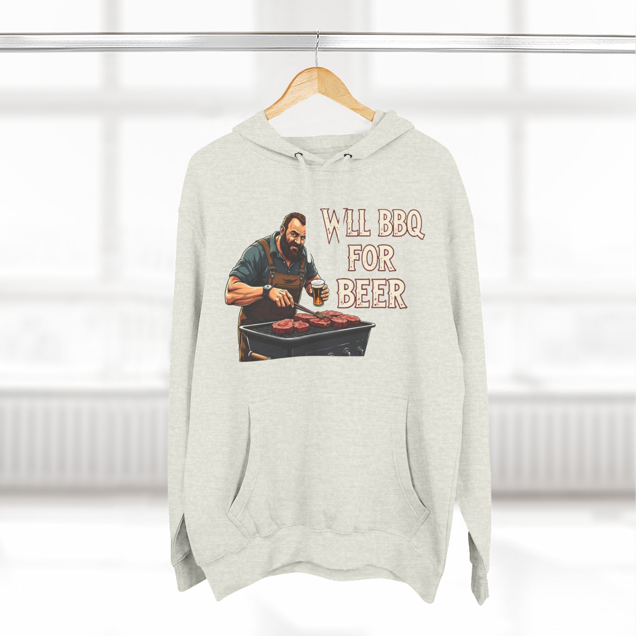 Three-Panel Fleece Hoodie