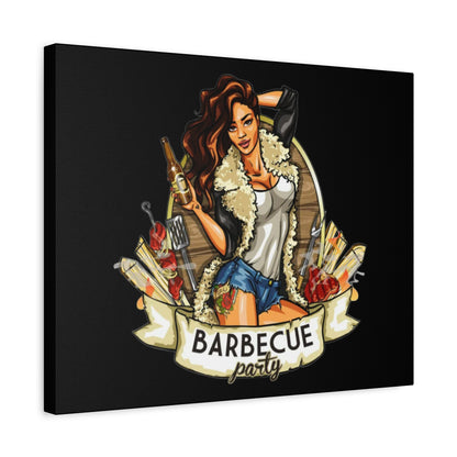Barbecue Party Canvas Art, Indoor Decor, Perfect for Summer Celebrations, BBQ Lovers, Gift for Friends, Home Wall Decor