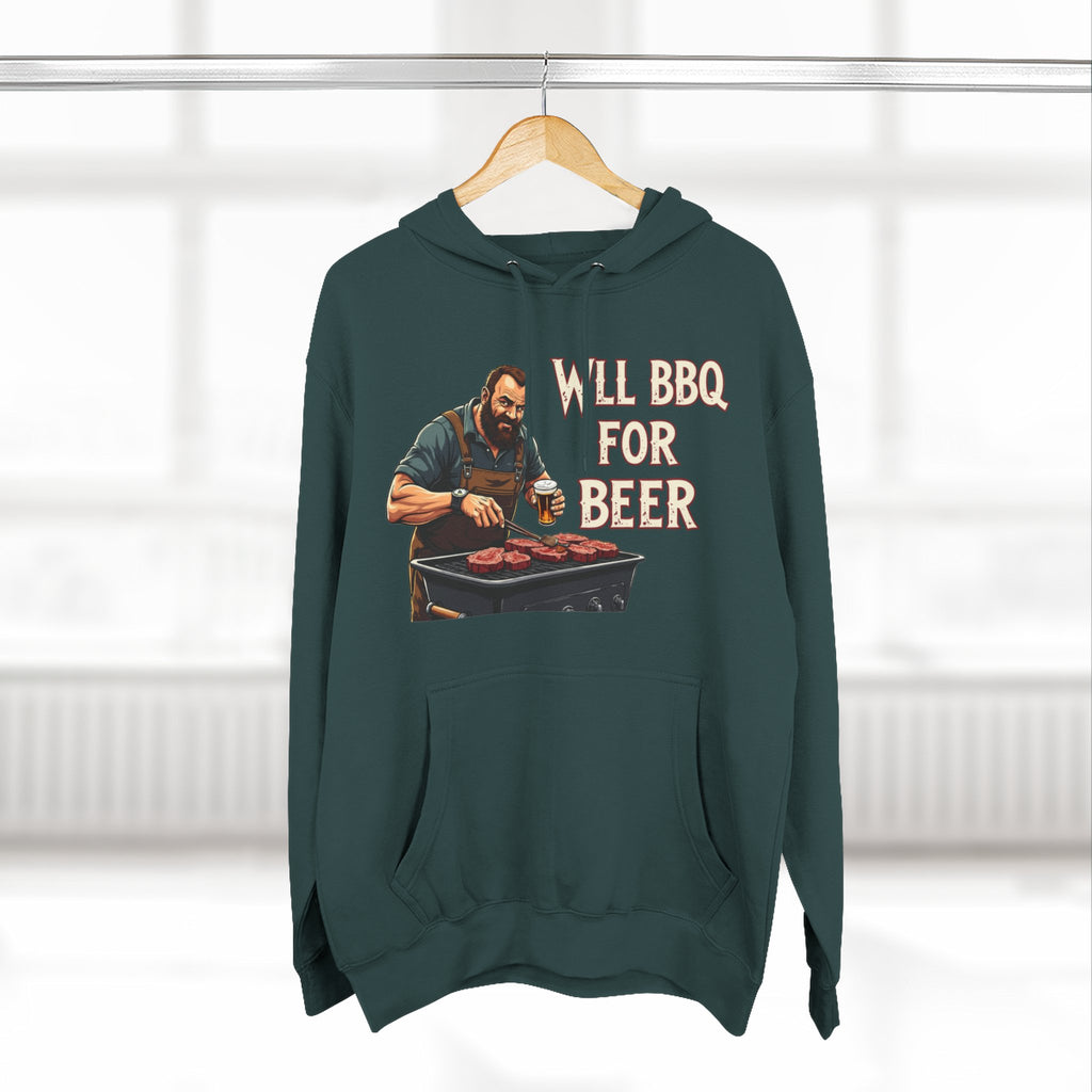 Three-Panel Fleece Hoodie