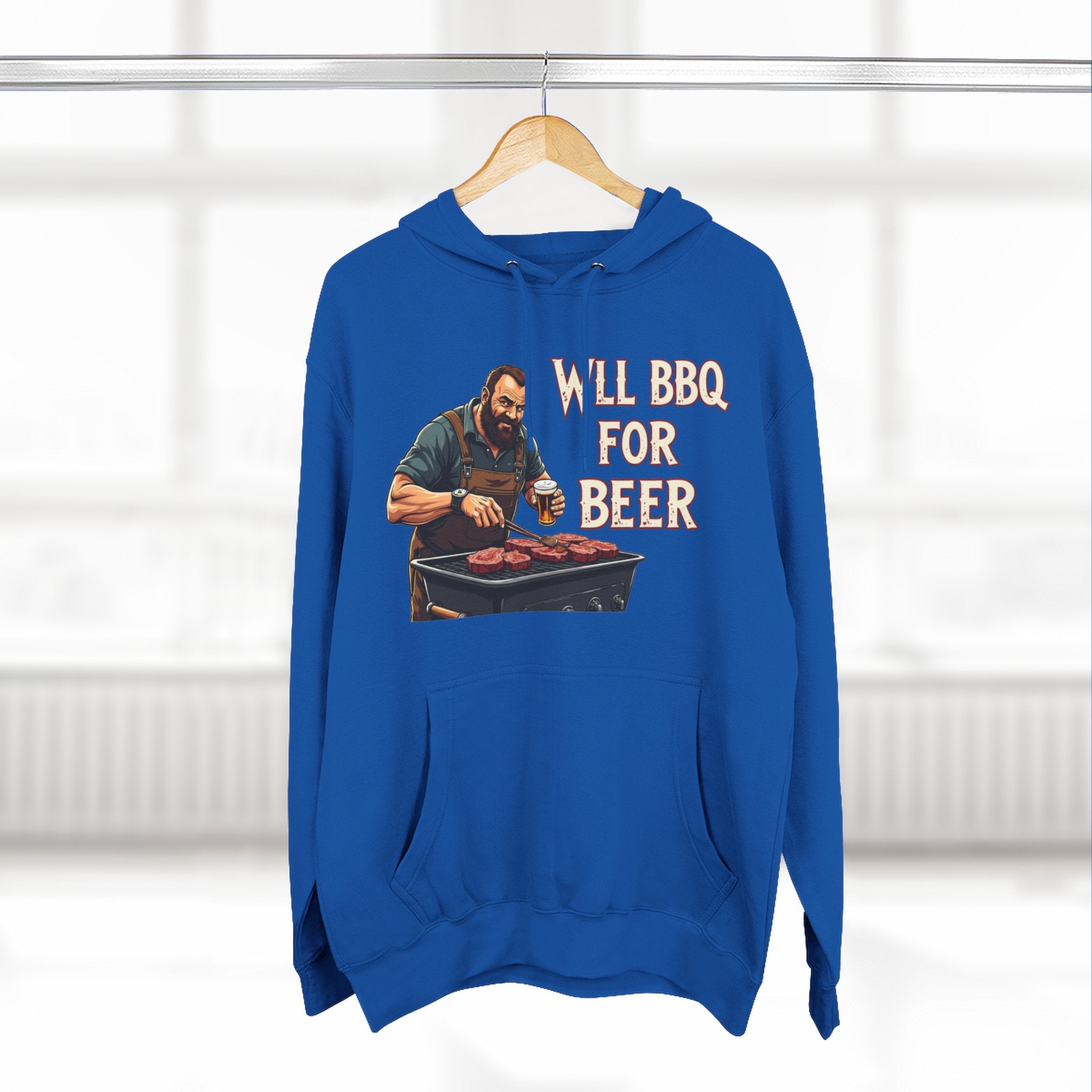 Three-Panel Fleece Hoodie