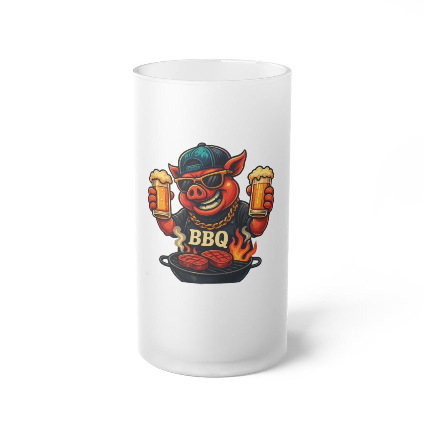 Frosted Glass Beer Mug