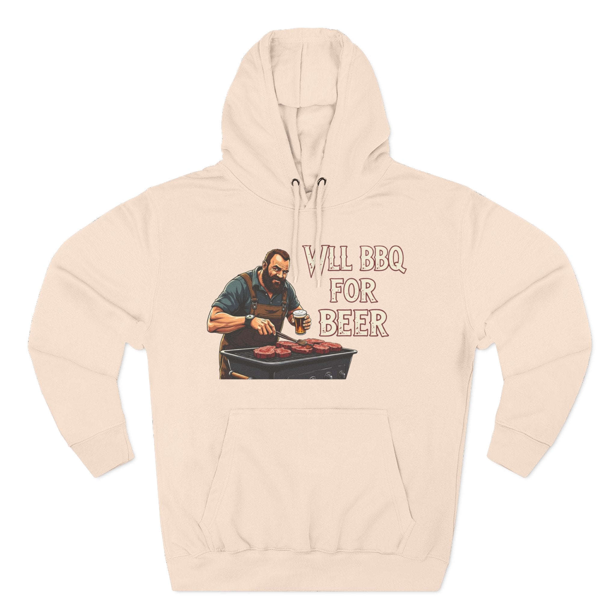 Three-Panel Fleece Hoodie