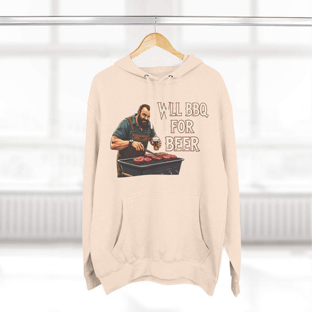 Three-Panel Fleece Hoodie