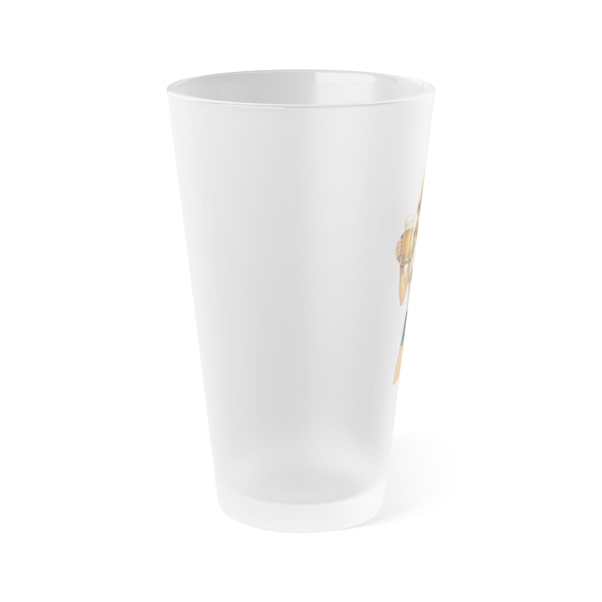 Frosted Pint Glass, 16oz