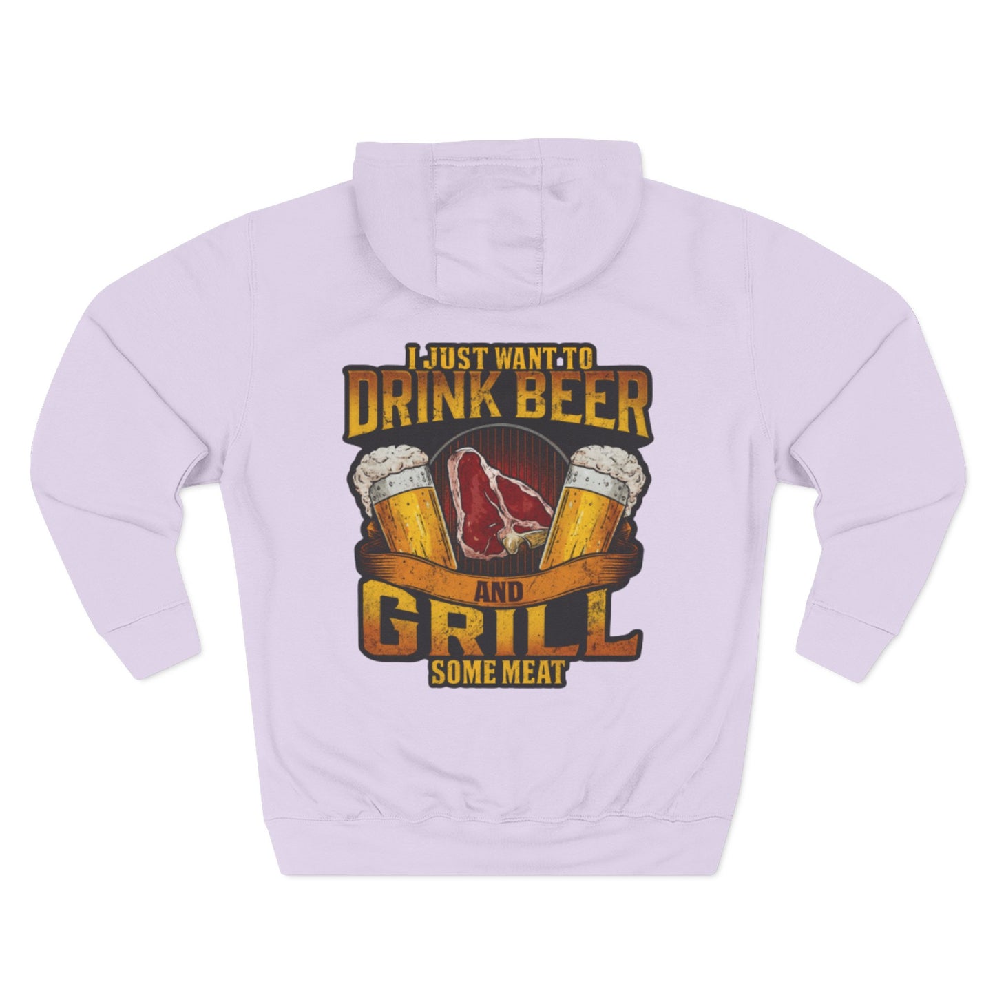 Three-Panel Fleece Hoodie