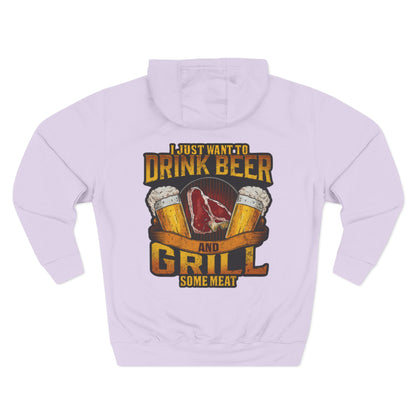 Three-Panel Fleece Hoodie