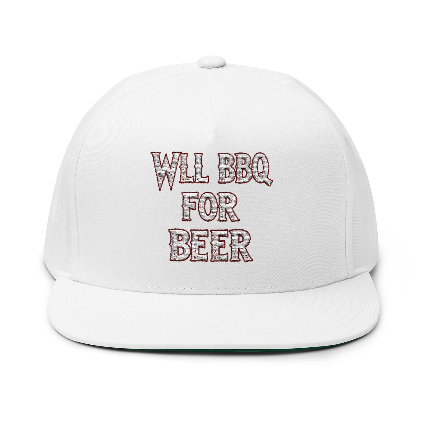 Flat Bill Cap (Embroidery)