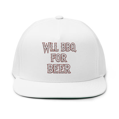 Flat Bill Cap (Embroidery)